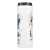 Bouteilles Isothermes Aquarelle Floral Mercies Écriture Art (Dos)