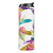 Bouteilles Isothermes Aquarelle Floral Monogrammé (Tourné sur la gauche)