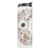 Bouteilles Isothermes Aquarelle Floral Wreath Mariage Bridesmaid Cadeau (Tourné sur la gauche)