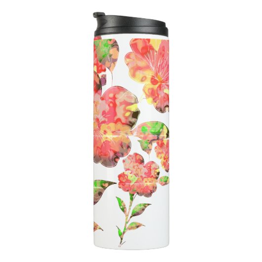 Bouteilles Isothermes Aquarelle Florale (Tourné sur la droite)