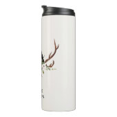 Bouteilles Isothermes Aquarelle florale bois de cerf chute rustique (Tourné sur la droite)