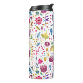 Bouteilles Isothermes Aquarelle Florale Botanique Hérisson Motif (Tourné sur la gauche)