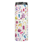 Bouteilles Isothermes Aquarelle Florale Botanique Hérisson Motif (Dos)