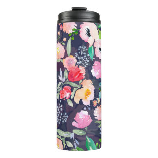 Bouteilles Isothermes Aquarelle florale motif et sans soudure b