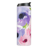 Bouteilles Isothermes Aquarelle florale PixDezines/arrière - plan DO-IT- (Tourné sur la gauche)