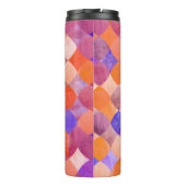 Bouteilles Isothermes Aquarelle géométrique, écailles de poissons arabes (Dos)