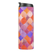 Bouteilles Isothermes Aquarelle géométrique, écailles de poissons arabes (Tourné sur la droite)