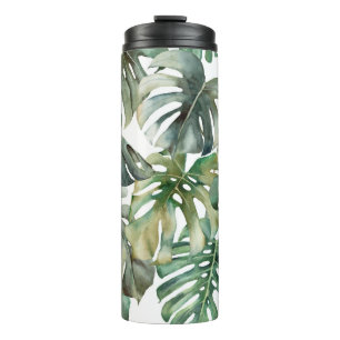 Bouteilles Isothermes Aquarelle grand motif transparent avec des mons tr