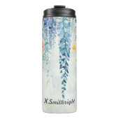 Bouteilles Isothermes Aquarelle Hanging Plantes avec fleurs (Devant)