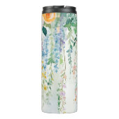 Bouteilles Isothermes Aquarelle Hanging Plantes avec fleurs (Dos)