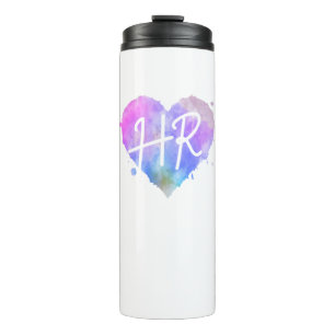 Bouteilles Isothermes Aquarelle HR Heart