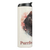 Bouteilles Isothermes Aquarelle Illustration de deux chats étourdissant (Tourné sur la gauche)