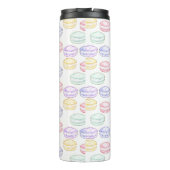Bouteilles Isothermes Aquarelle Macarons français (Dos)
