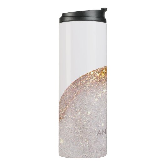 Bouteilles Isothermes Aquarelle moderne en or girly formes simple élégan (Tourné sur la gauche)