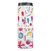 Bouteilles Isothermes Aquarelle Monogramme floral (Dos)