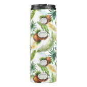 Bouteilles Isothermes Aquarelle Motif de noix de coco tropicale (Dos)
