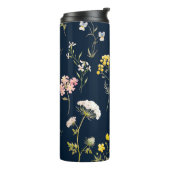 Bouteilles Isothermes Aquarelle motif floral, main fleur délicate dr (Tourné sur la gauche)