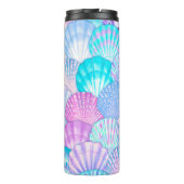 Bouteilles Isothermes Aquarelle motif transparent. Main dessinée  (Dos)