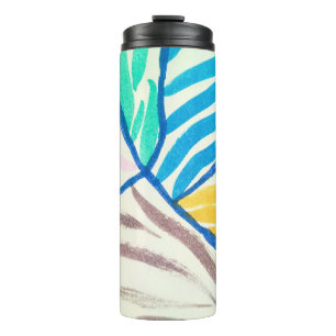 Bouteilles Isothermes Aquarelle patchwork : style de peinture sale.