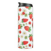 Bouteilles Isothermes Aquarelle Peinture motif transparent de strawberri (Tourné sur la droite)