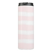 Bouteilles Isothermes Aquarelle Peony Flowers avec Monogramme et rayures (Dos)