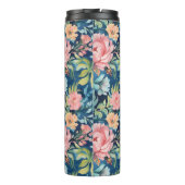 Bouteilles Isothermes Aquarelle pivoines Floral Monogramme (Dos)