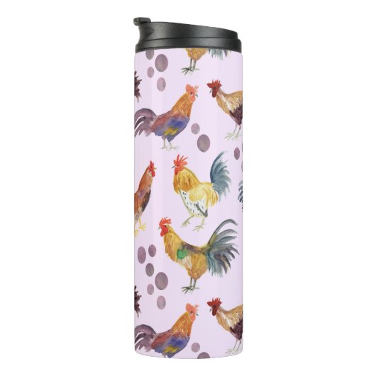 Bouteilles Isothermes Aquarelle Poulets OEufs Poules Barnyard Poules pou (Tourné sur la droite)