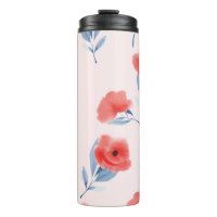 Aquarelle Red Peony Motif sans couture