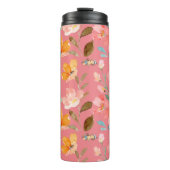 Bouteilles Isothermes Aquarelle rose monogramme (Devant)