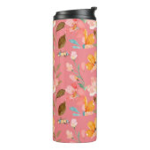 Bouteilles Isothermes Aquarelle rose monogramme (Tourné sur la gauche)