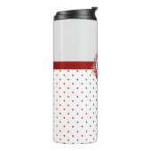 Bouteilles Isothermes Aquarelle Roses roses Rouges Poppies Rouges Monogr (Tourné sur la gauche)