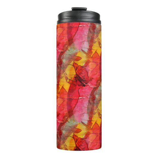 Bouteilles Isothermes Aquarelle rouge jaune (Devant)