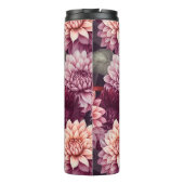 Bouteilles Isothermes Aquarelle Rouge rose Dahlia Motif Design (Dos)