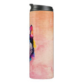 Bouteilles Isothermes Aquarelle Sibérienne Husky Art coloré (Tourné sur la droite)