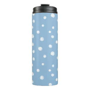 Bouteilles Isothermes Aquarelle Snowflakes Motif bleu