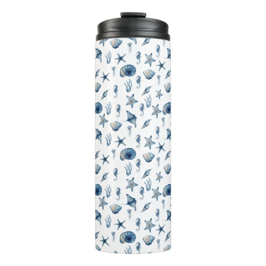 Bouteilles Isothermes Aquarelle sous le Motif de mer (Devant)