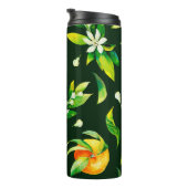 Bouteilles Isothermes Aquarelle transparente agrumes et pattes feuilles (Tourné sur la droite)