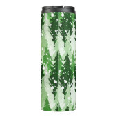 Bouteilles Isothermes Aquarelle transparente motif avec pins verts  (Dos)