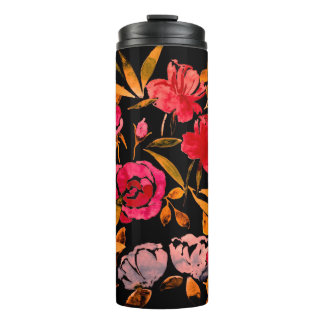 Bouteilles Isothermes Aquarelle transparente motif avec simple dessiné à