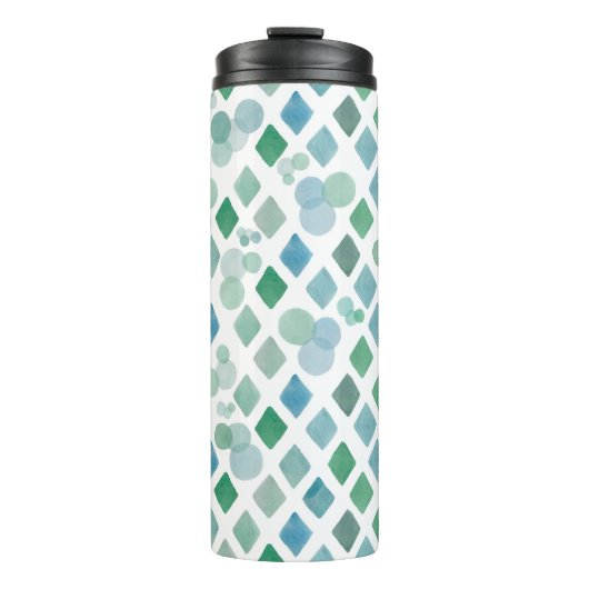 Bouteilles Isothermes Aquarelle transparente sur un arrière - plan blanc (Devant)