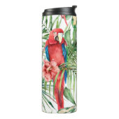 Bouteilles Isothermes Aquarelle tropicale sans coutures motif avec perro (Tourné sur la gauche)