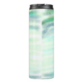 Bouteilles Isothermes Aquarelle verte simple abstrait ajouter le logo te (Dos)