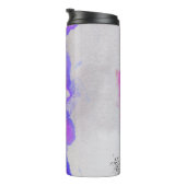 Bouteilles Isothermes Aquarelle violet et rose Abstrait (Tourné sur la droite)