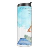 Bouteilles Isothermes Aquarelle Yoga Voyage Mug (Tourné sur la gauche)