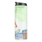 Bouteilles Isothermes Aquarelle Yoga Voyage Mug (Tourné sur la droite)