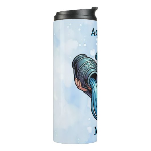 Bouteilles Isothermes Aquarius Traits, Dates and Energy | Personalized (Tourné sur la gauche)
