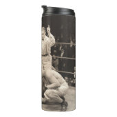 Bouteilles Isothermes Arbitre comptant sur boxer en boxe, vintage (Tourné sur la droite)