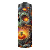 Bouteilles Isothermes Arbre crâne en forêt Éffrayante (Devant)