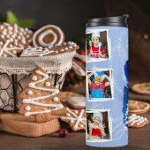 Bouteilles Isothermes Arbre de Noël blanc et bleu 6 Modèles photo