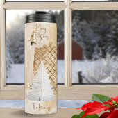 Bouteilles Isothermes Arbre de Noël blanc Golden 6 Modèles photo